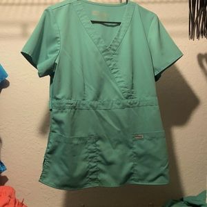 Light Green Greys Anatomy Scrub Top